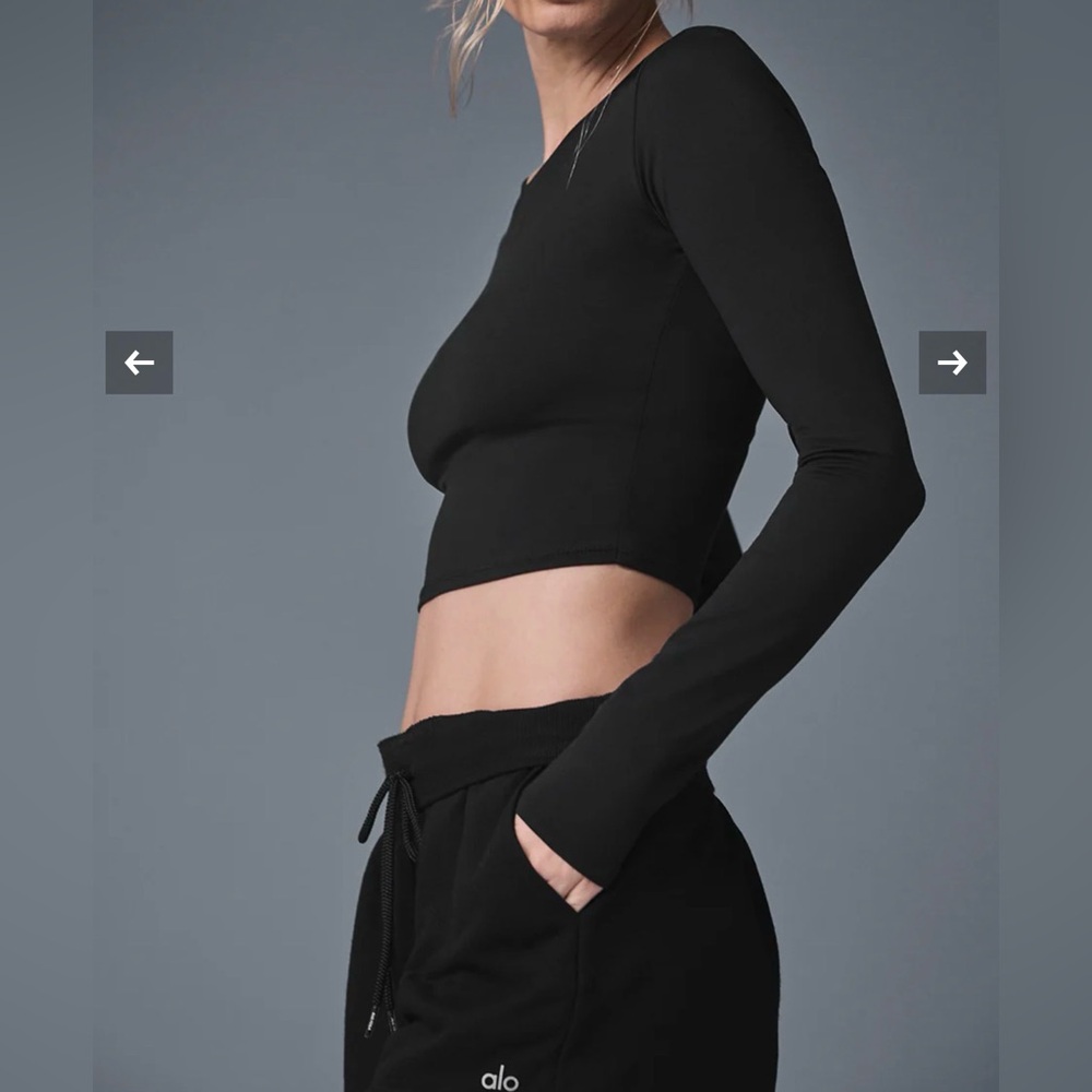 ALO Long Sleeve Crop Top